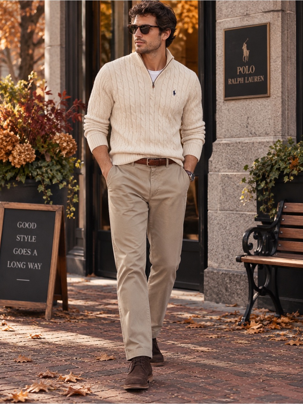Polo Ralph Lauren Classic Fit Chino Pants Men’s 36x30 Khaki Beige Cotton